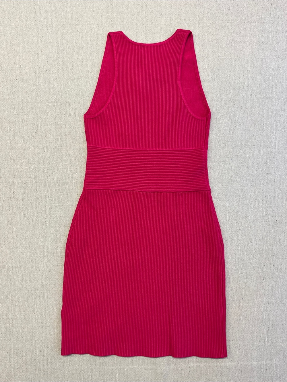 House of Harlow 1960 Pink Ribbed Bodycon Midi Dress Medium - Picture 11 of 12
